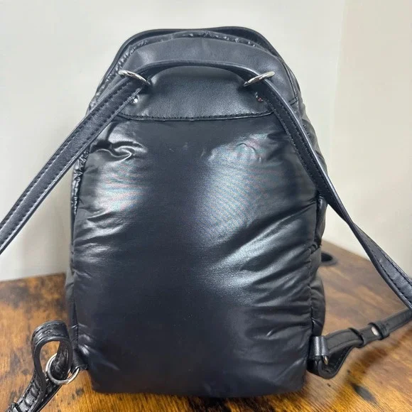 Stella McCartney Black Padded Star Mini Backpack Chain Detail Italy